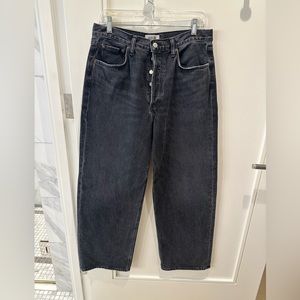 Agolde Low Rise Baggy dark jeans